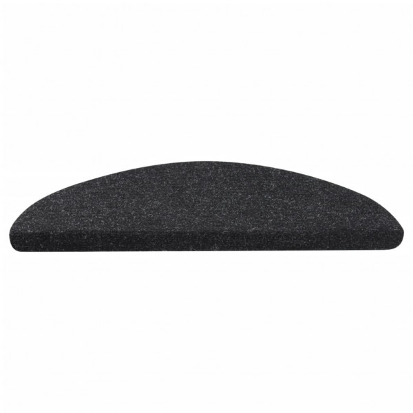 Tapetes de escada adesivos 15 pcs 56x17x3 cm antracite M 4