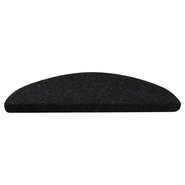 Alfombrilla autoadhesiva de escalera 15 uds negra 65x22.5x3.5cm M 5