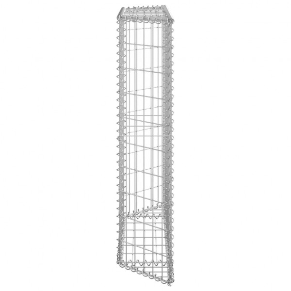 Arriate de gaviones de trapecio acero galvanizado 100x20x100 cm M 4