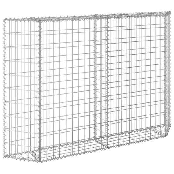 Arriate de gaviones de trapecio acero galvanizado 150x20x100 cm M 5