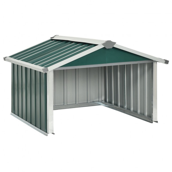 Cobertizo para cortacésped acero galvanizado verde 92x97x63 cm M 2