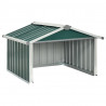Abrigo para corta-relva 92x97x63 cm aço galvanizado verde 2