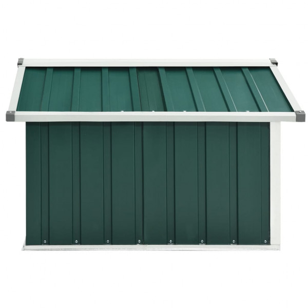 Abrigo para corta-relva 92x97x63 cm aço galvanizado verde M 5
