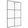 Divisória de chuveiro c/ vidro transparente ESG 140x195cm preto 2