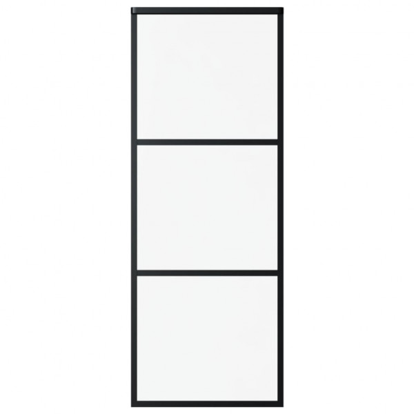 Puerta corredera con herrajes ESG vidrio y aluminio 76x205 cm M 4