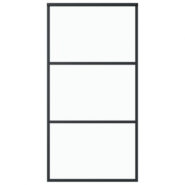 Puerta corredera con herrajes ESG vidrio y aluminio 102x205 cm M 4