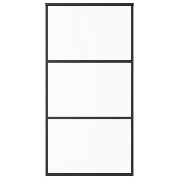 Puerta corredera con herrajes ESG vidrio y aluminio 102x205 cm M 4