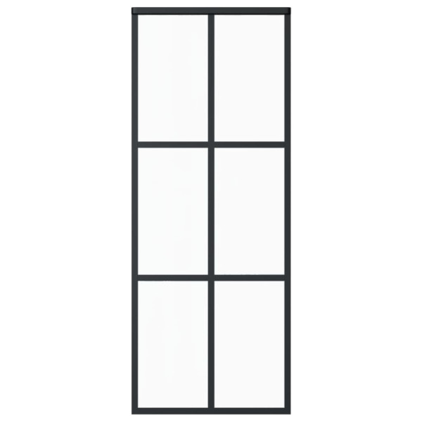 Puerta corredera con herrajes ESG vidrio y aluminio 76x205 cm M 4