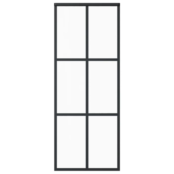 Puerta corredera con herrajes ESG vidrio y aluminio 76x205 cm M 4