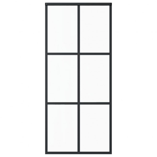 Puerta corredera con herrajes ESG vidrio y aluminio 90x205 cm M 3