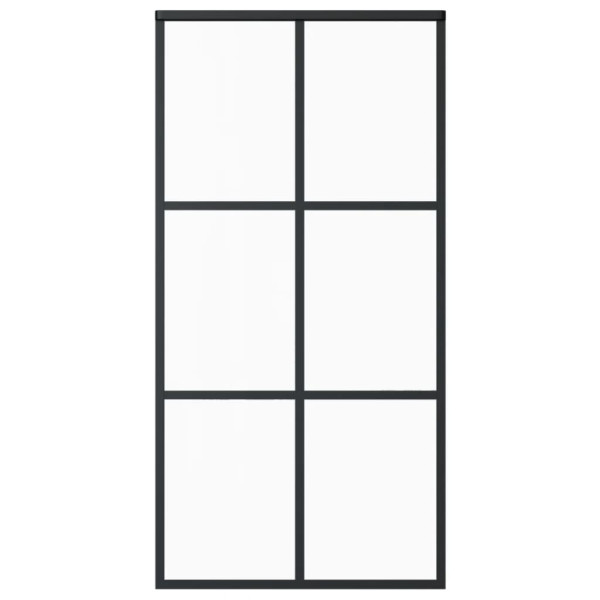 Puerta corredera con herrajes ESG vidrio y aluminio 102x205 cm M 3