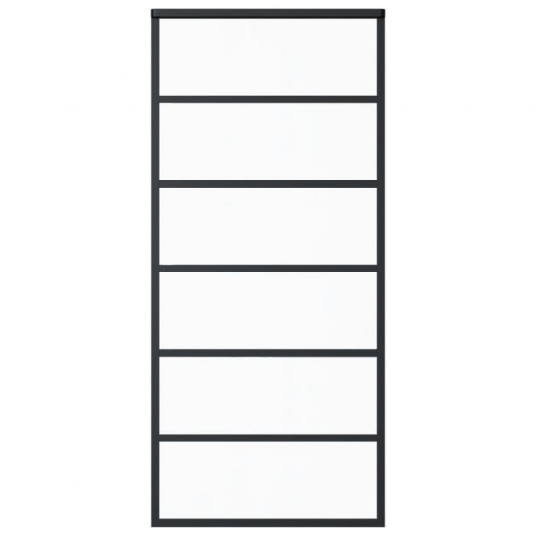 Porta deslizante c/ conj. ferragens 90x205cm vidro ESG/alumínio M 4