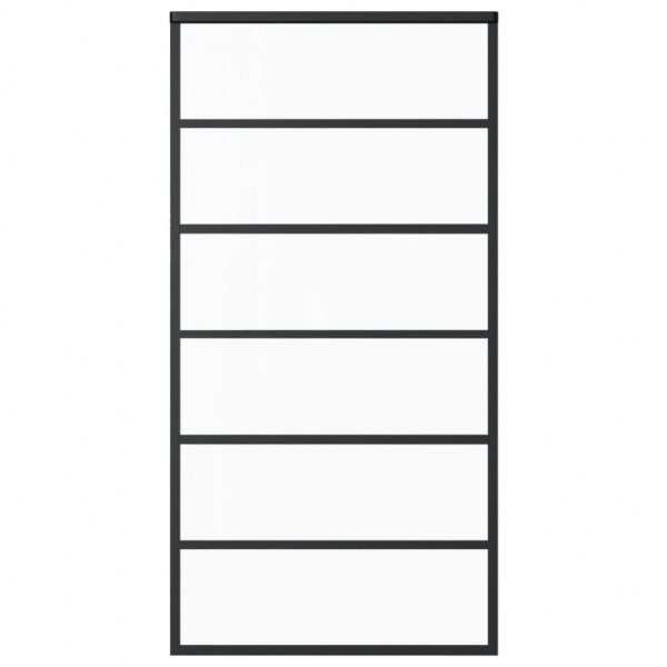 Puerta corredera con herrajes ESG vidrio y aluminio 102x205 cm M 3