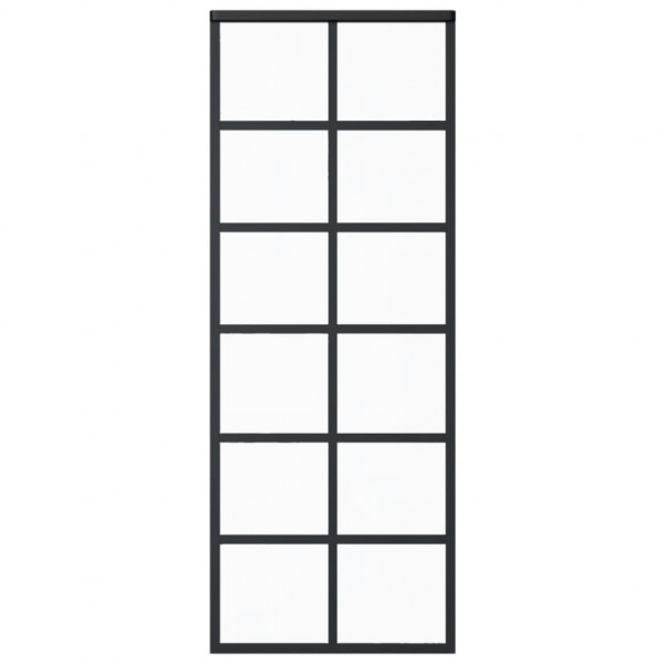 Porta deslizante c/ conj. ferragens 76x205cm vidro ESG/alumínio M 4