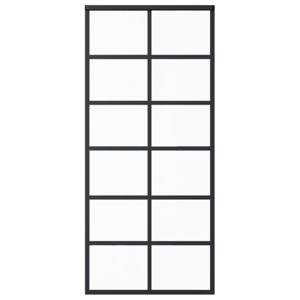 Puerta corredera con herrajes ESG vidrio y aluminio 90x205 cm M 4