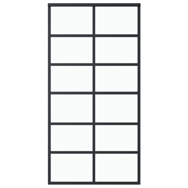 Puerta corredera con herrajes ESG vidrio y aluminio 102x205 cm M 4