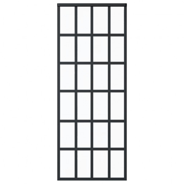 Porta deslizante c/ conj. ferragens 76x205cm vidro ESG/alumínio M 4