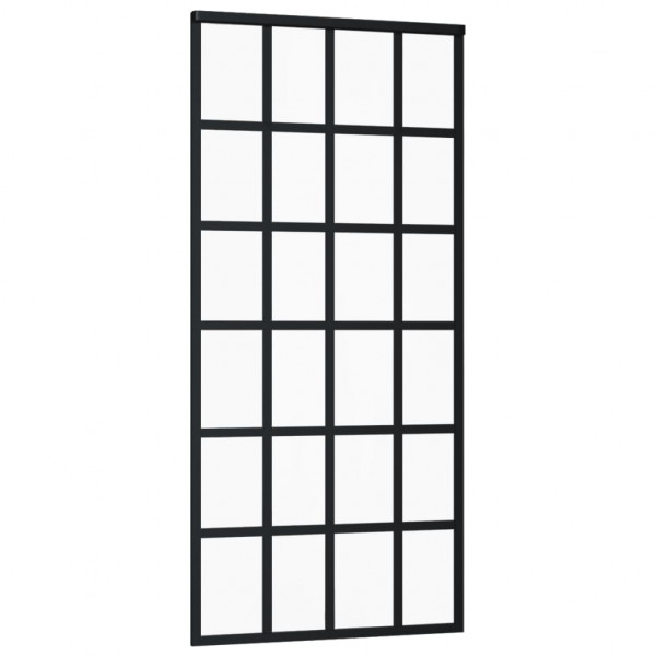 Puerta corredera con herrajes ESG vidrio y aluminio 90x205 cm M 3