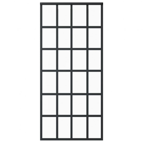 Puerta corredera con herrajes ESG vidrio y aluminio 90x205 cm M 4