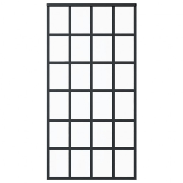 Porta deslizante c/ conj ferragens 102x205cm vidro ESG/alumínio M 4