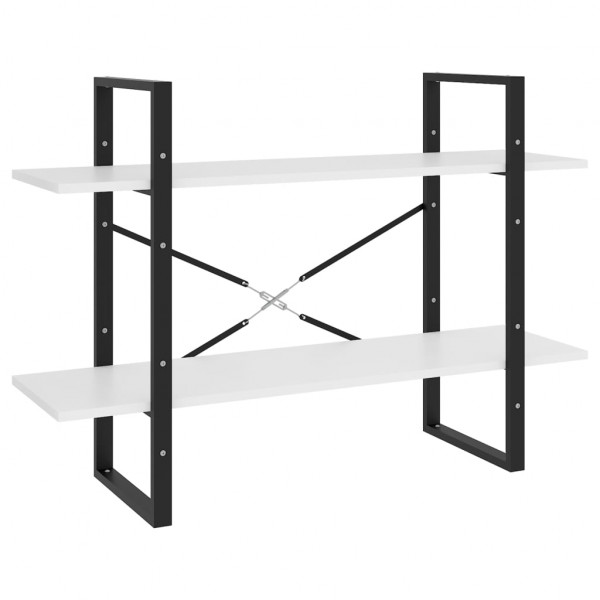 Estantería de 5 niveles madera ingeniería blanca 100x30x175 cm M 5