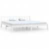 Estrutura de cama 200x200 cm pinho maciço branco 2