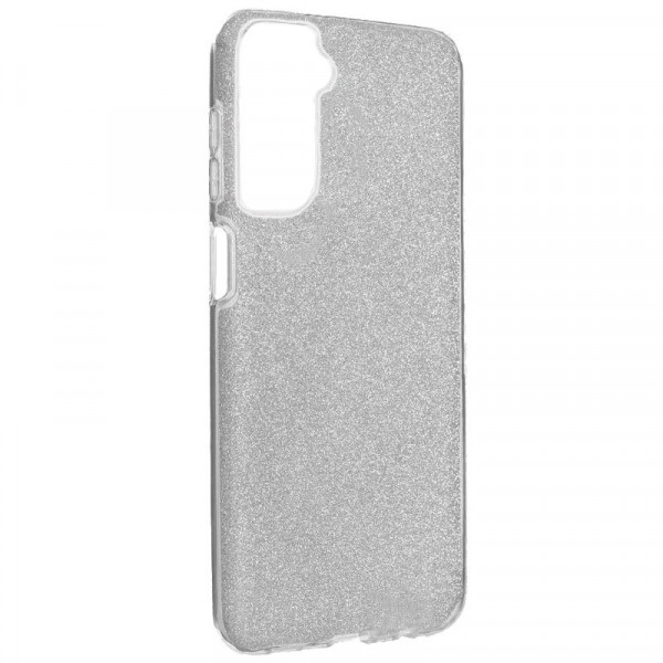 Carcasa COOL para Samsung G990B Galaxy S21 FE Glitter Plata M 3