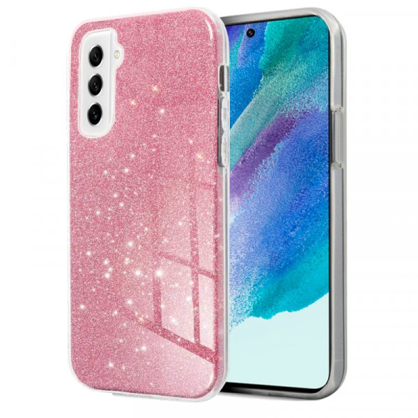 Carcasa COOL para Samsung G990B Galaxy S21 FE Glitter Rosa D