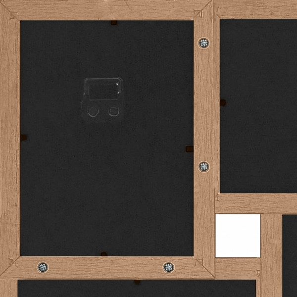 Marco de fotos collage para foto 24x(13x18 cm) marrón claro MDF M 5