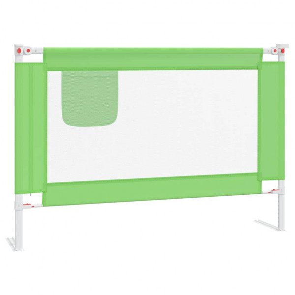 Barandilla de seguridad cama de niño verde tela 100x25 cm M 2