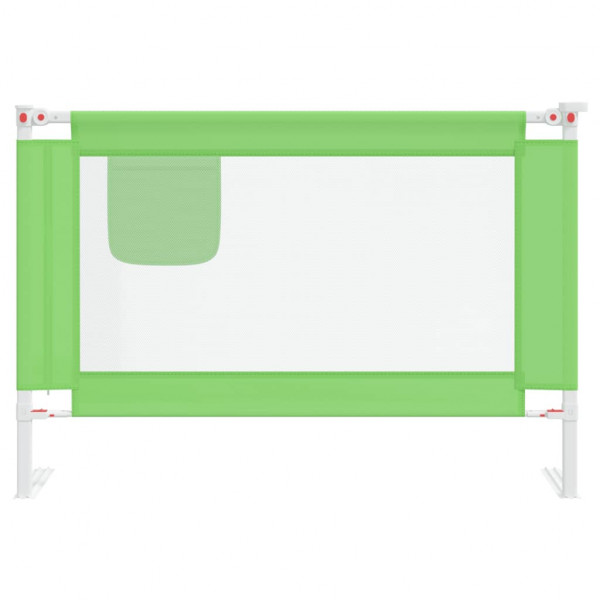 Barandilla de seguridad cama de niño verde tela 100x25 cm M 3