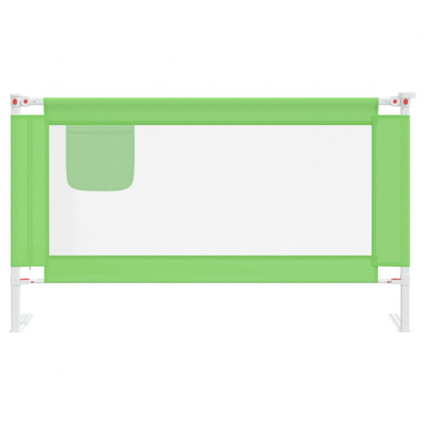 Barra de segurança p/ cama infantil tecido 140x25 cm verde M 3
