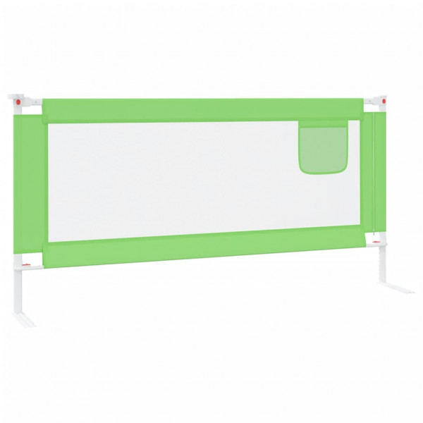 Barra de segurança p/ cama infantil tecido 190x25 cm verde M 4