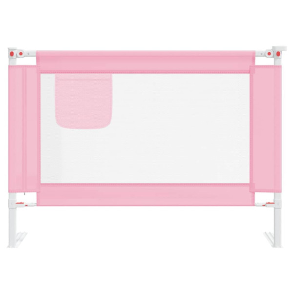 Barra de segurança p/ cama infantil tecido 90x25 cm rosa M 3