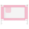 Barra de segurança p/ cama infantil tecido 90x25 cm rosa 3