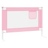 Barra de segurança p/ cama infantil tecido 90x25 cm rosa 4