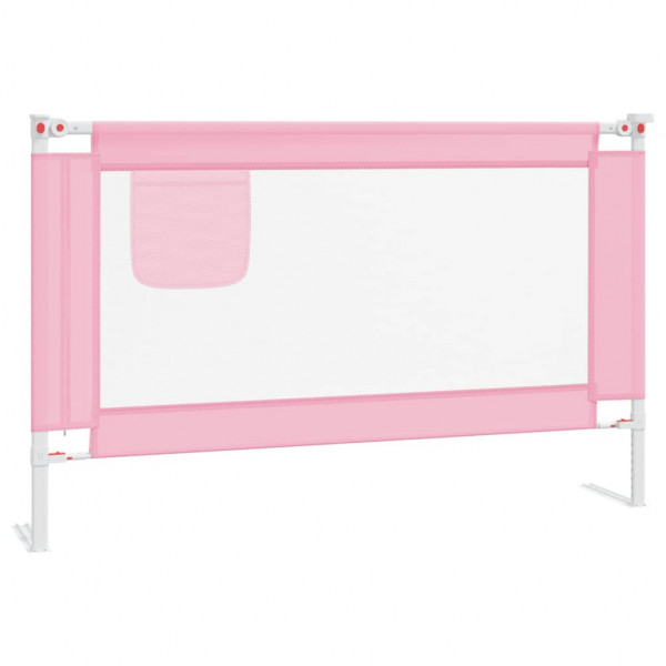 Barra de segurança p/ cama infantil tecido 120x25 cm rosa M 2