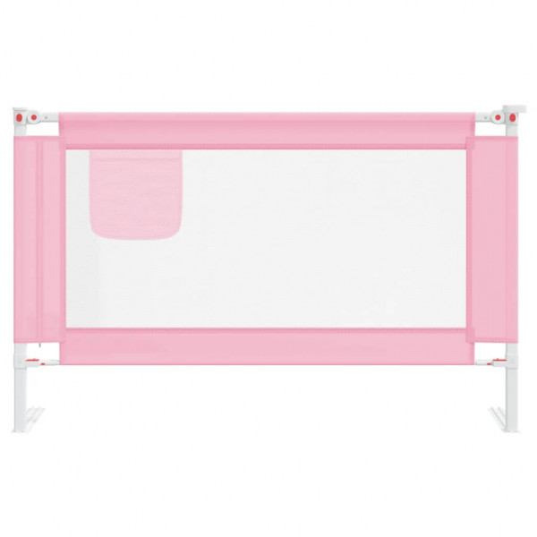 Barandilla de seguridad cama de niño rosa tela 120x25 cm M 3