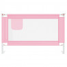 Barra de segurança p/ cama infantil tecido 120x25 cm rosa 3