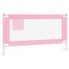 Barra de segurança p/ cama infantil tecido 150x25 cm rosa 2