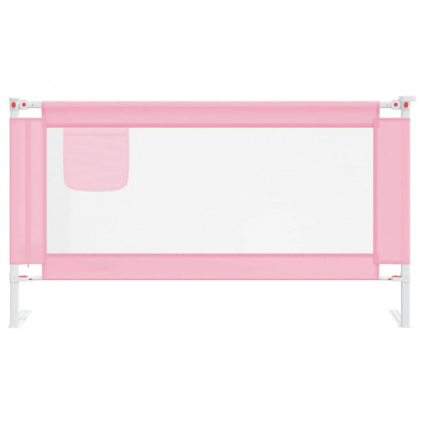 Barra de segurança p/ cama infantil tecido 150x25 cm rosa M 3