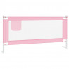 Barra de segurança p/ cama infantil tecido 190x25 cm rosa 2