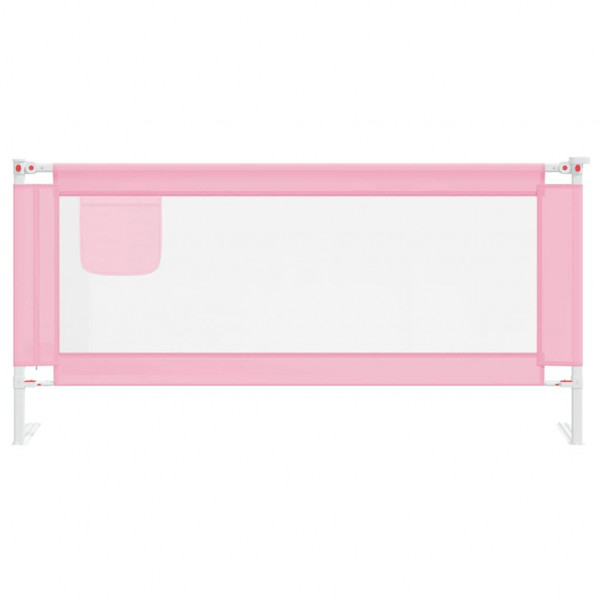 Barra de segurança p/ cama infantil tecido 190x25 cm rosa M 3