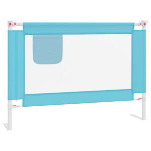Barra de segurança p/ cama infantil tecido 90x25 cm azul H