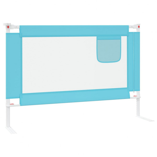 Barandilla de seguridad cama de niño azul tela 100x25 cm M 4