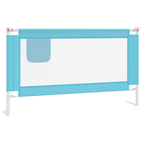 Barandilla de seguridad cama de niño azul tela 140x25 cm M 2