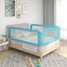 Barandilla de seguridad cama de niño azul tela 160x25 cm 1