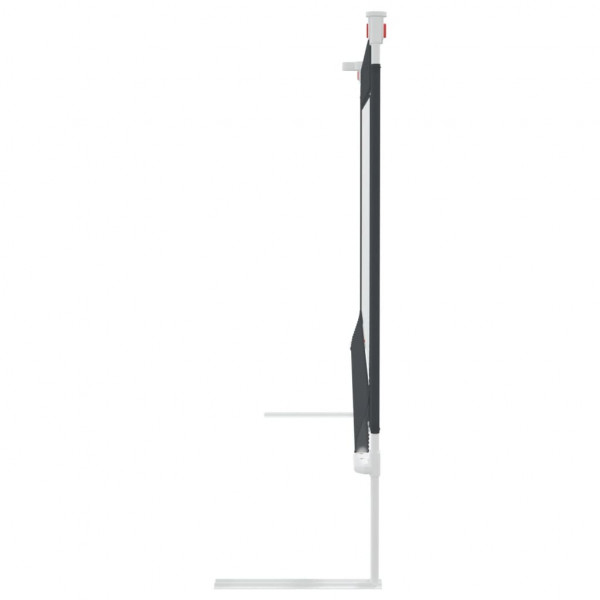 Barra segurança p/ cama infantil tecido 180x25 cm cinza-escuro M 5