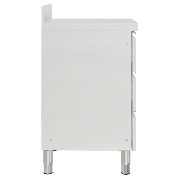 Armario de cocina comercial con 3 cajones acero inoxidable M 4