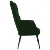 Silla de relajación de terciopelo verde oscuro 3
